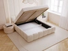Polsterbett mit Bettkasten und Lattenrost 140x200 Cloud Low Beige