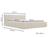 Polsterbett mit Bettkasten und Lattenrost 180x200 Alicante Anthrazit