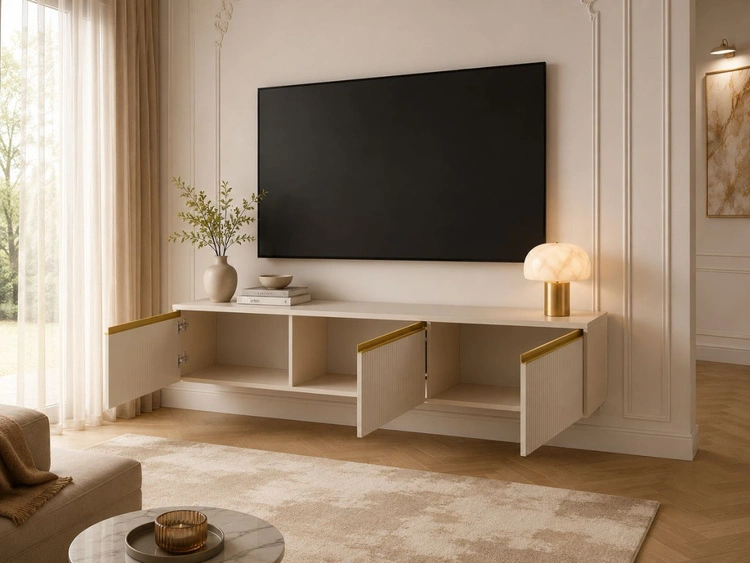 TV-Lowboard mit Türen Roland Beige