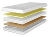 Schaumstoffmatratze mit thermoelastischem und hochelastischem Schaum Noomi 120x200