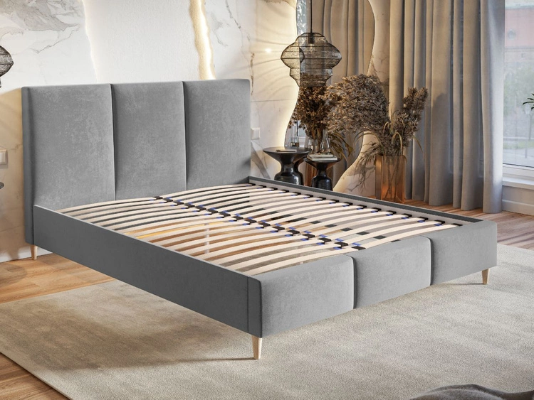 Polsterbett mit Lattenrost 160x200 Trio Beige