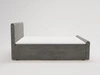 Boxspringbett mit Bettkasten 140x200 Lunaris Dunkelgrau