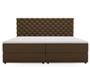 Boxspringbett mit Bettkasten 180x200 Bergamo Braun