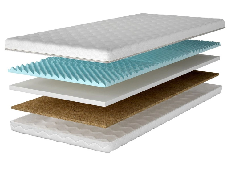 Schaumstoffmatratze mit profilierter Schaumlage und Kokosmatte Sena 120x200