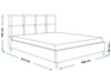 Polsterbett mit Lattenrost 180x200 Luxe Hellgrau