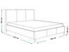 Polsterbett mit Lattenrost 120x200 Trio Beige