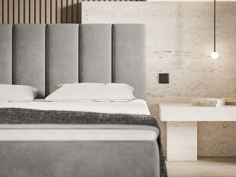 Boxspringbett mit Bettkasten 120x200 Cascada Beige