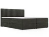 Boxspringbett mit Bettkasten 160x200 Marbella Dunkelgrau