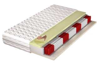 Taschenfederkernmatratze Multipocket mit Viscoschaum und Latex Vilo 160x200