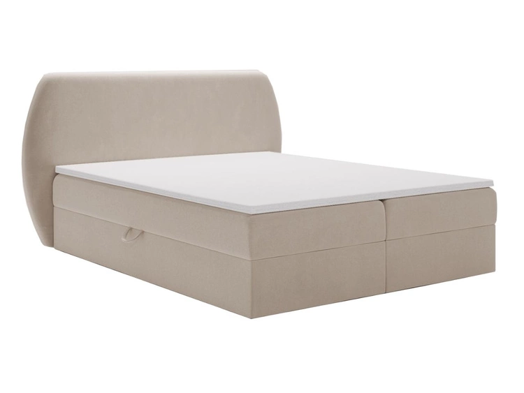 Boxspringbett mit Bettkasten 120x200 Bogota Beige