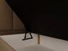 Boxspringbett mit Bettkasten 180x200 Bouclé-Stoff Cloud Braun