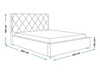 Polsterbett mit Bettkasten und Lattenrost 120x200 Taranto Dunkelblau