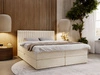 Boxspringbett mit Bettkasten 200x200 Marbella Beige