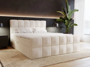Boxspringbett mit Bettkasten 140x200 Alicante Beige