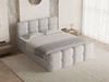Boxspringbett mit Bettkasten 160x200 Rivon Hellgrau