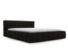 Polsterbett mit Bettkasten und Lattenrost 120x200 Alicante Boucle Schwarz