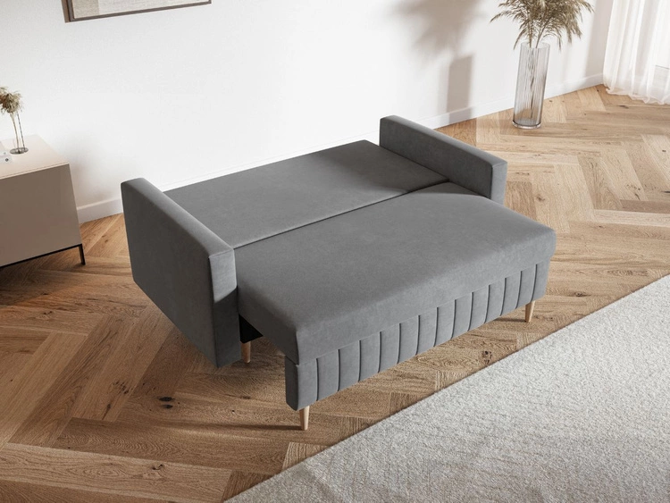 Schlafsofa mit Bettfunktion und Bettkasten Castelo Beige