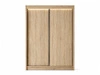 Schiebetürenschrank 150 cm mit LED-Beleuchtung Diano Eiche SOnoma