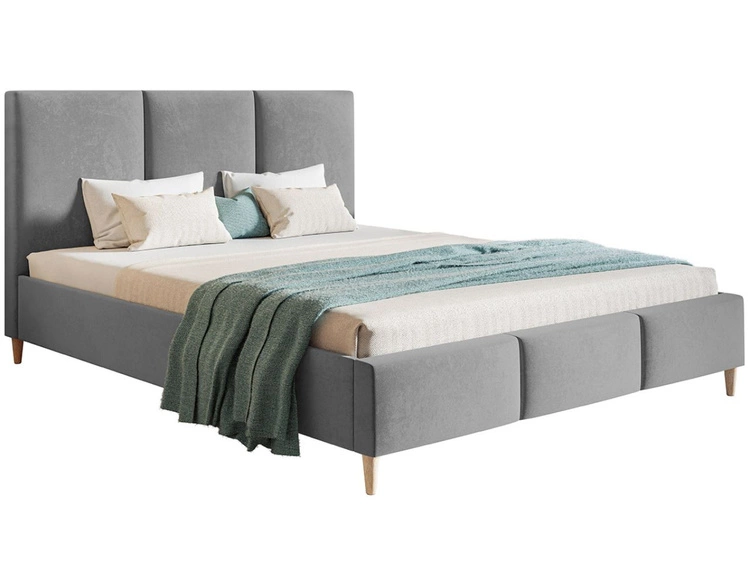 Polsterbett mit Lattenrost 160x200 Trio Grau