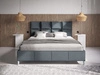 Polsterbett mit Lattenrost 120x200 Luxe Dunkelgrau