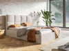 Polsterbett mit Bettkasten und Lattenrost 140x200 Malo Beige