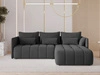 Ecksofa L-Form mit Schlaffunktion und Bettkasten Ardi Anthrazit