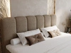 Boxspringbett mit Bettkasten 160x200 Bouclé-Stoff Cloud Braun