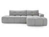 Ecksofa L-Form Rechts mit Schlaffunktion und Bettkasten Montero Grau