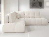 Ecksofa mit Schlaffunktion und Bettkasten Links Kair Beige