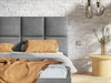 Polsterbett mit Bettkasten und Lattenrost 180x200 Malo Dunkelblau