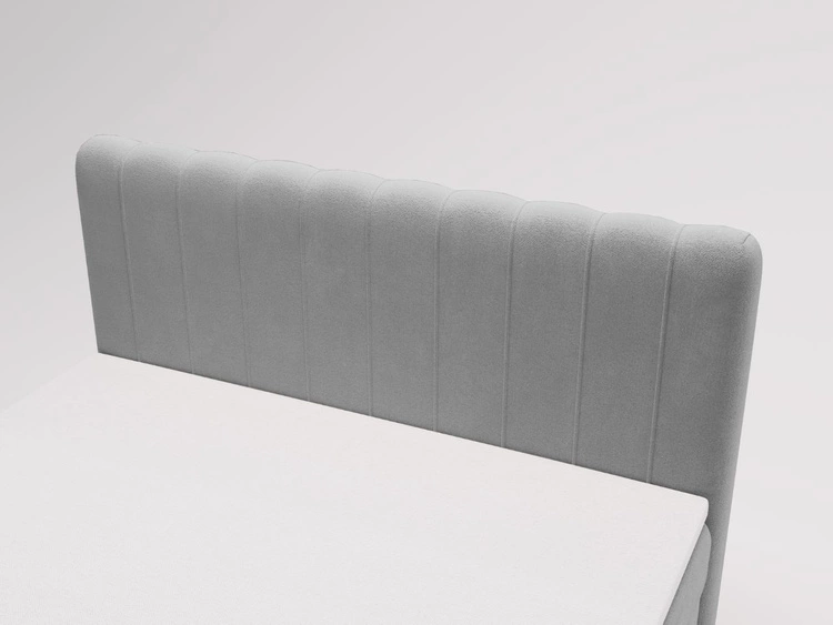 Boxspringbett mit Bettkasten 160x200 Osteno Grau