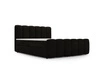 Boxspringbett mit Bettkasten 160x200 Cloud Schwarz