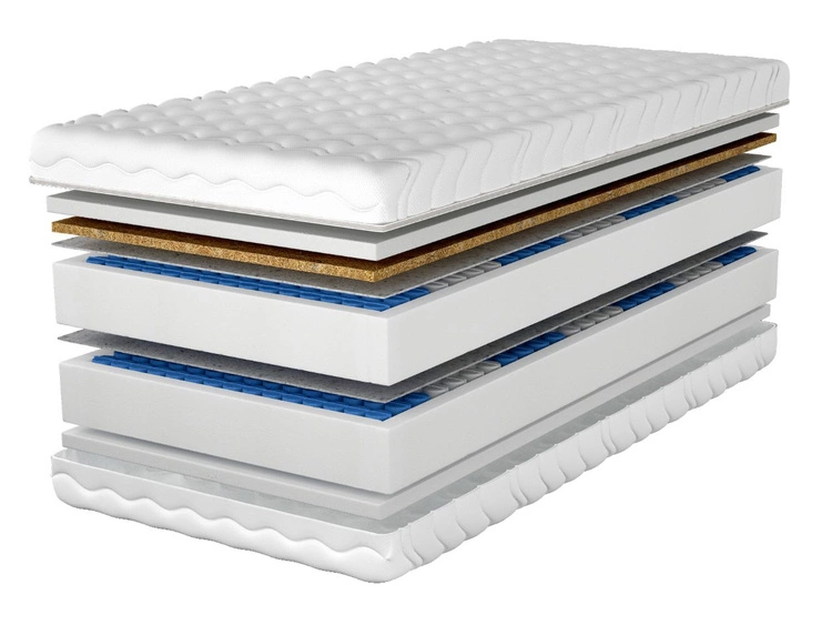 Taschenfederkernmatratze mit Kokosmatte und Polyurethanschaum Cavani 140x200