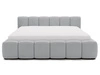 Polsterbett mit Bettkasten und Lattenrost 200x200 Cloud Low Grau