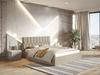 Polsterbett mit Bettkasten und Lattenrost 180x200 Gaja Beige