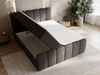 Boxspringbett mit Bettkasten 160x200 Bouclé-Stoff Cloud Schwarz