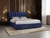 Polsterbett mit Bettkasten und Lattenrost 180x200 Roma Dunkelblau