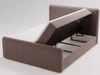 Boxspringbett mit Bettkasten 160x200 Osteno Braun