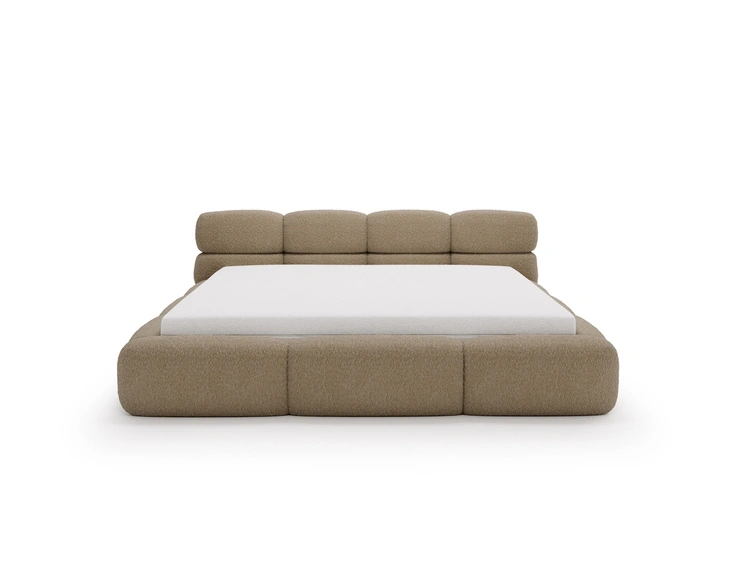 Polsterbett mit Bettkasten und Bettrost 160x200 Sweet Low Braun