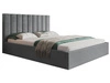Polsterbett mit Bettkasten und Lattenrost 180x200 Sesto Grau