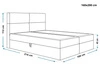 Boxspringbett mit Bettkasten 160x200 Hera Dunkelgrau