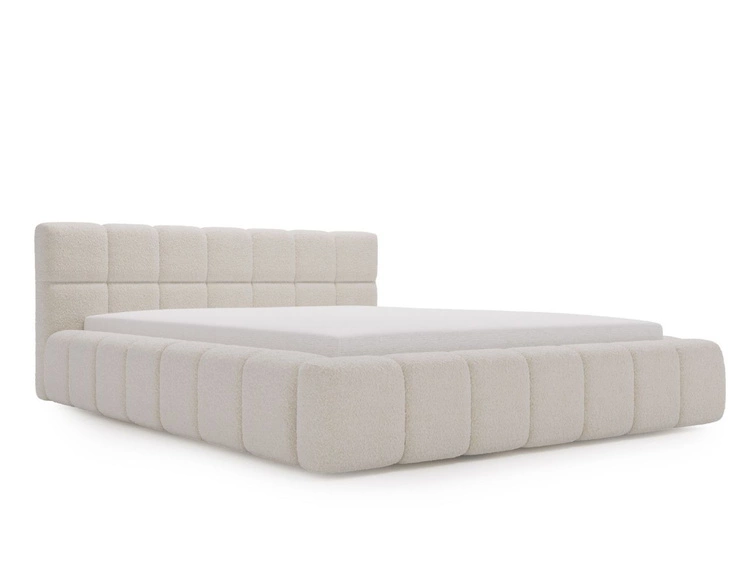 Polsterbett mit Bettkasten und Lattenrost 180x200 Alicante Boucle Beige