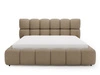 Polsterbett mit Bettkasten und Lattenrost 180x200 Modo aus Bouclé-Stoff Braun