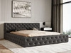 Polsterbett mit Bettkasten und Lattenrost 120x200 Palini Schwarz