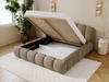 Polsterbett mit Stauraum und Lattenrost 140x200 Cloud Soft Braun