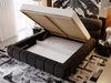 Polsterbett mit Bettkasten und Lattenrost 140x200 Mellow Schwarz