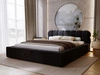 Polsterbett mit Bettkasten und Lattenrost 140x200 Plaza Schwarz