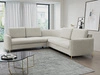 Ecksofa L-Form Rechts mit Schlaffunktion und Bettkasten Limon Hellgrau