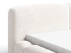 Polsterbett mit Bettkasten und Lattenrost 140x200 Aubi Creme