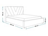 Polsterbett mit Bettkasten und Lattenrost 120x200 Tivoli Hellgrau